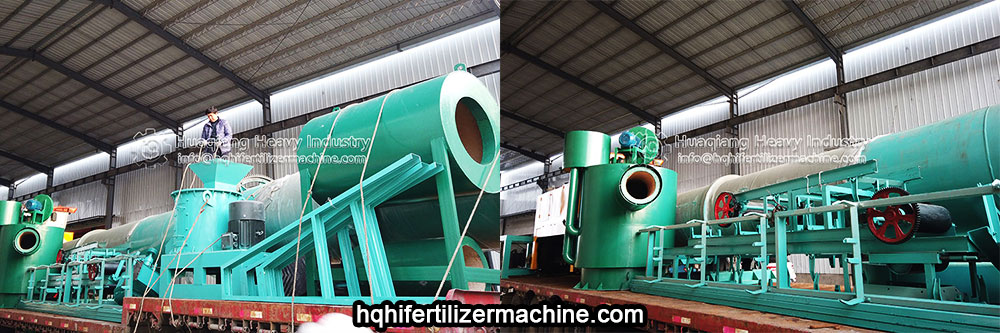 Animal manure organic production line delivery site