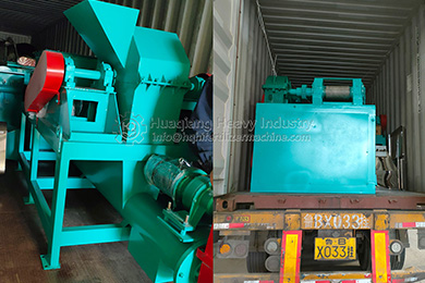 Indonesia to the Roller Press Granulator Production Line delivery site