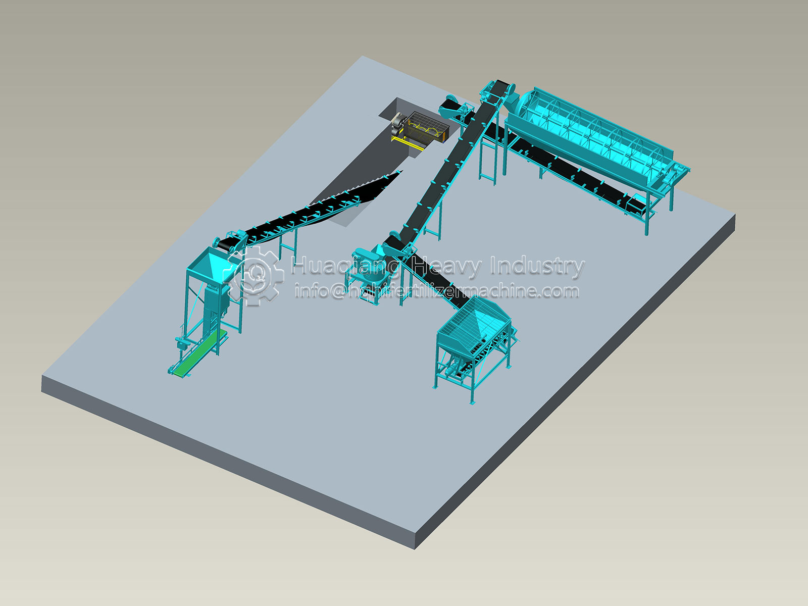 Production technology of powdery organic fertilizer production line