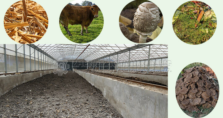 Organic fertilizer production line has three processes