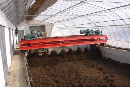 Ventilation control of organic fertilizer production line