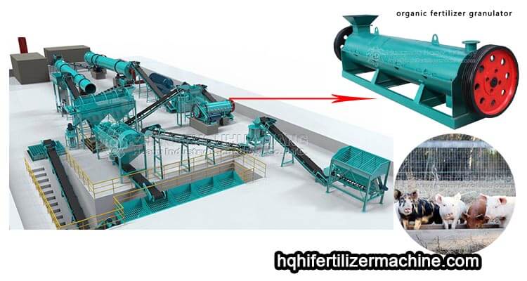 Pig manure organic fertilizer production line equipment